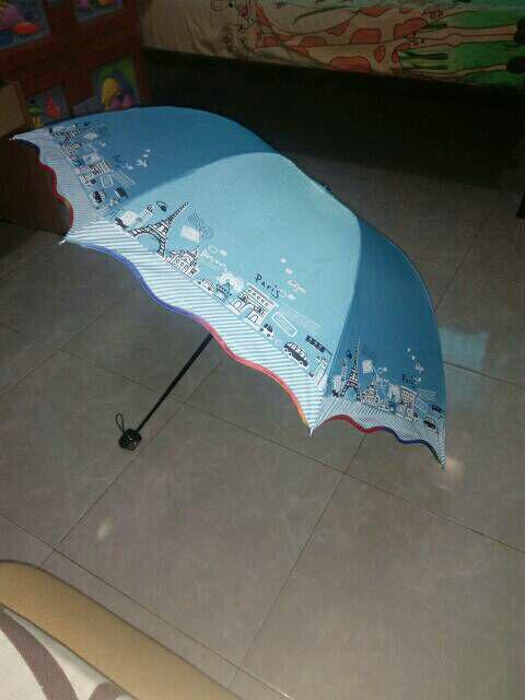 Payung Lipat Mangkok Motif Paris