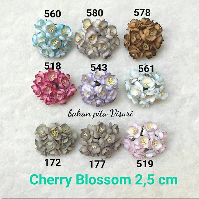 Paper Flower Cherry Blossom 2,5 Seri D