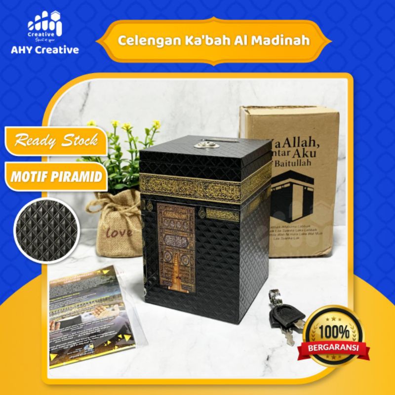Celengan Ka'bah Kunci Kecil Piramid
