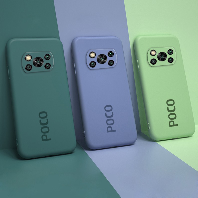 Casing Official Original Silicone Full Protection Soft Camera Protection Case Xiaomi Poco X3 NFC Pro Cover-2