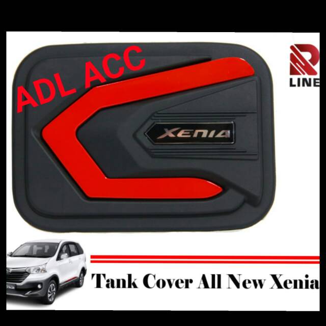 TANC COVER TUTUP TANGKI BENSIN TANC COVER DAIHATSU ALL NEW XENIA HITAM DOFF 2012 - 2021 REDLINE