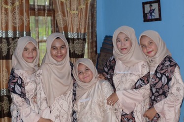 Sarimbit Setelan Batik Couple Andhara Brokat  Syari Modern Kekinian