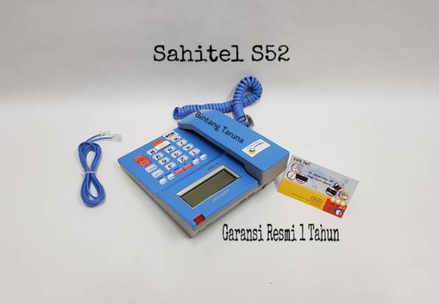 Telepon Kabel Sahitel S-52 Pesawat Telepon Sahitel S52 (Biru)