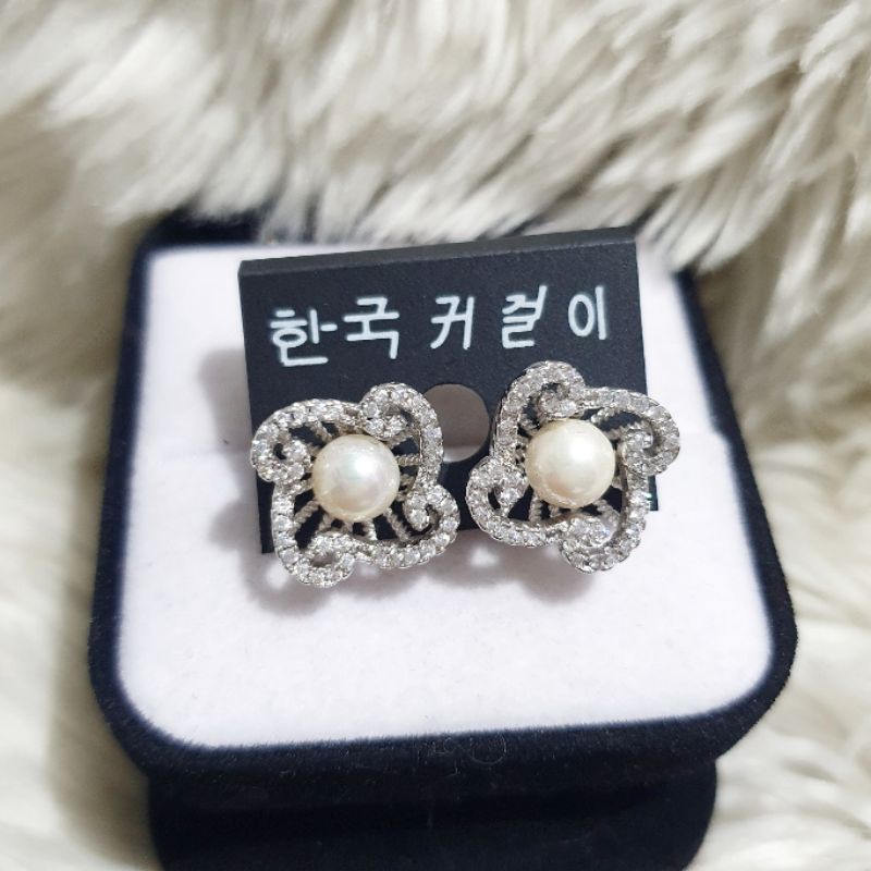 Anting Silver925 Perak Premium Quality Mata kilau Anti Karat anti alergi anting premium N-151