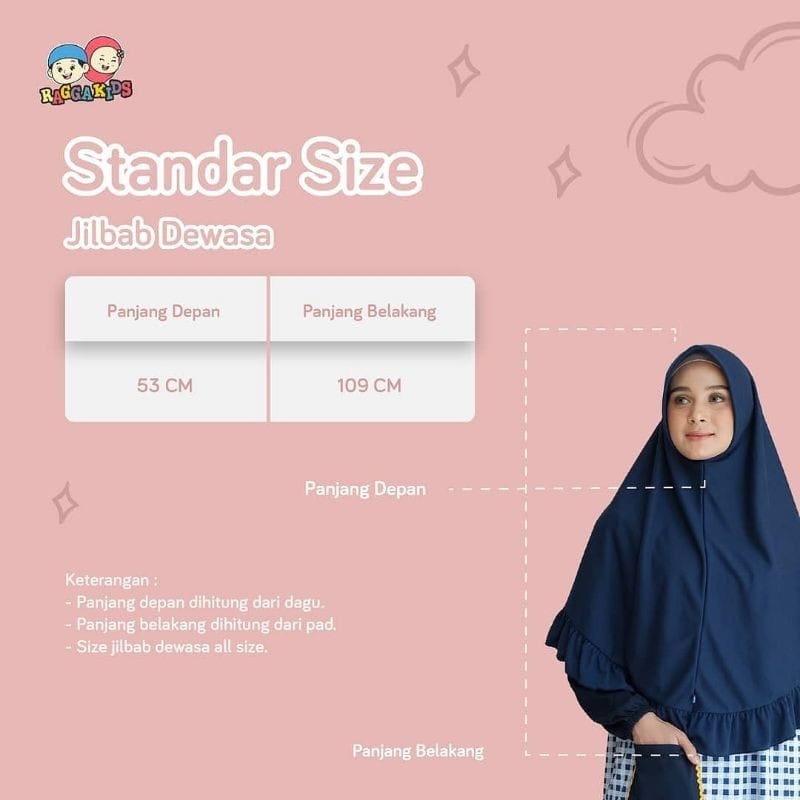 Raggakids Gamis Anak Polos Couple RG37 RGD37 Navy