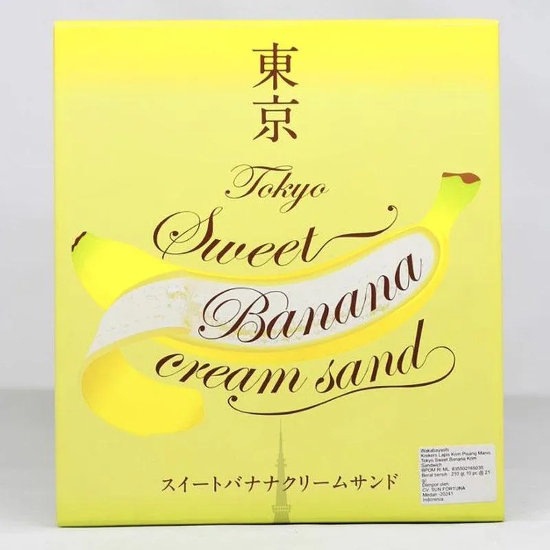 

Wakabayashi Tokyo Sweet Banana Cream Sand 210g