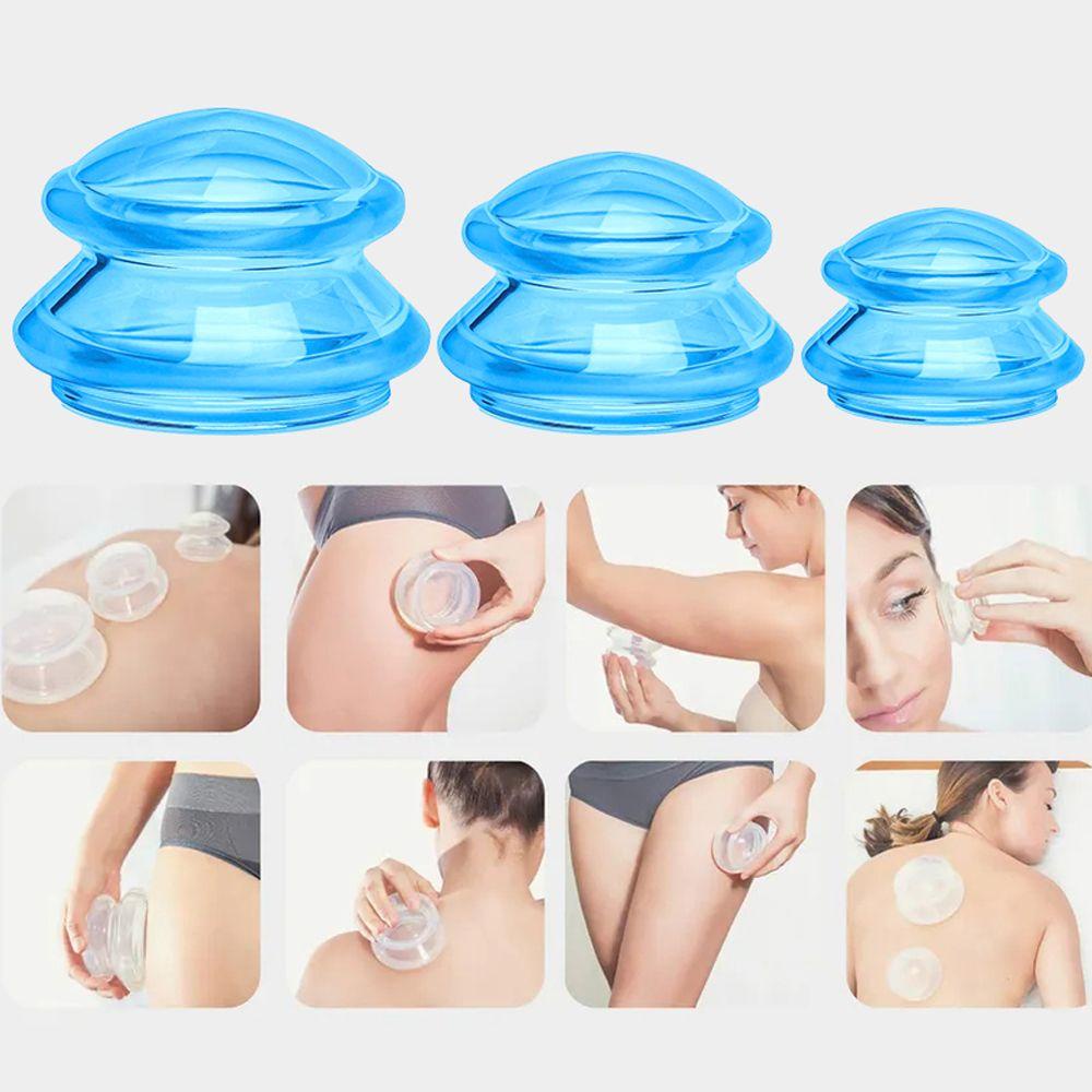 Agustinina Vacuum Cupping Tahan Lama Pereda Nyeri China Anti Selulit Sucker Gua Sha Body Massager Pijat Tubuh Jar Bekam Terapi Suction Cups Silikon