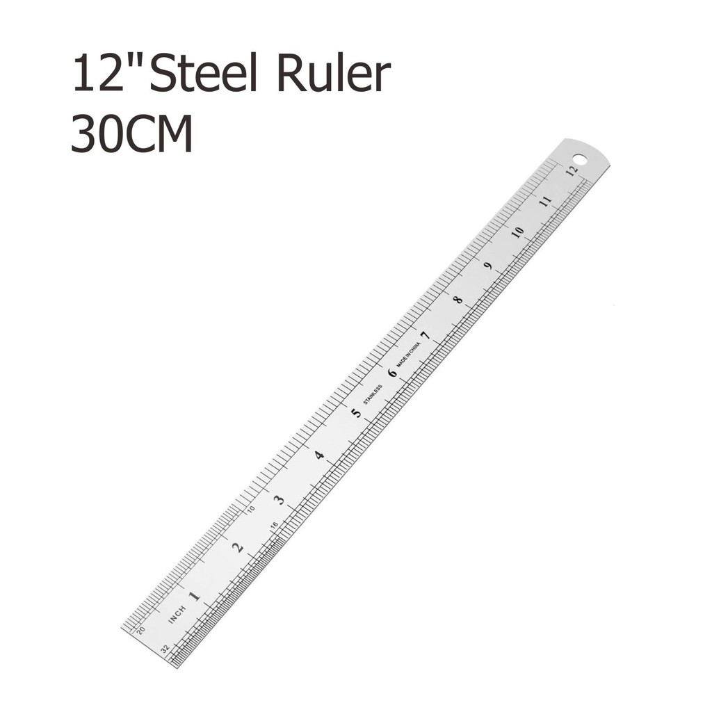 

Penggaris Besi Metal 12 Inch 30cm Mistar Ruler Rol