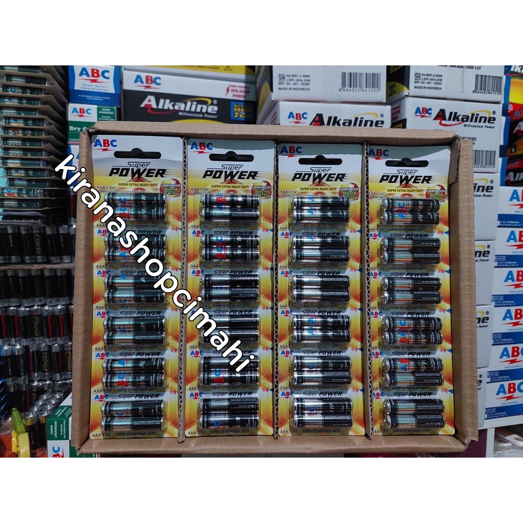 ABC super power AAA isi 48 renteng / 48 lusin Original