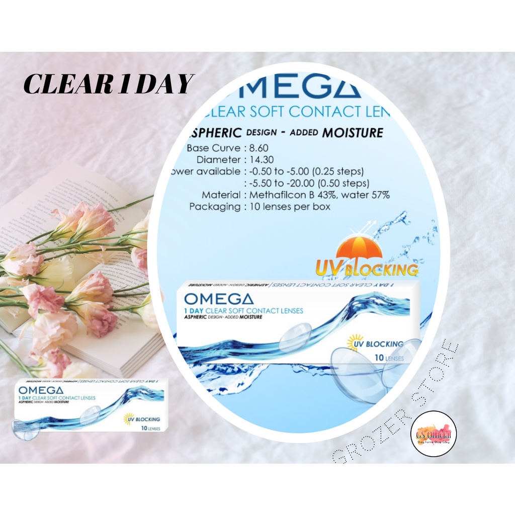 SOFTLENS 1 DAY CLEAR SOFT BY OMEGA 0.50 SD 4.75