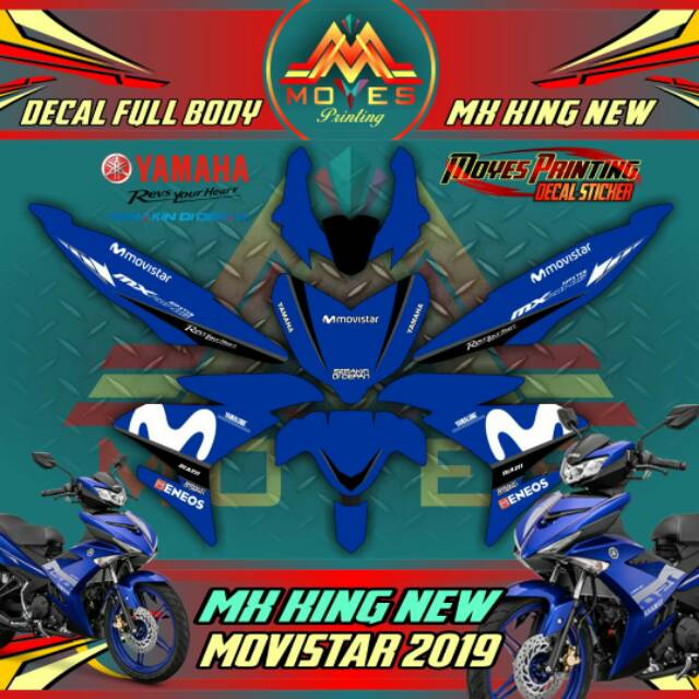 Decal Sticker Motor Mx king New Sticker yamaha Mx King Fulbody decal fullbody Mx king New
