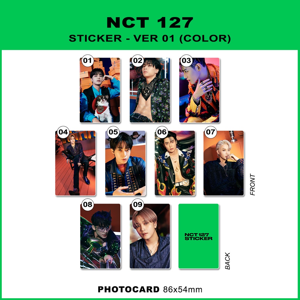 NCT 127 - photocard [STICKER] ver. Sticker