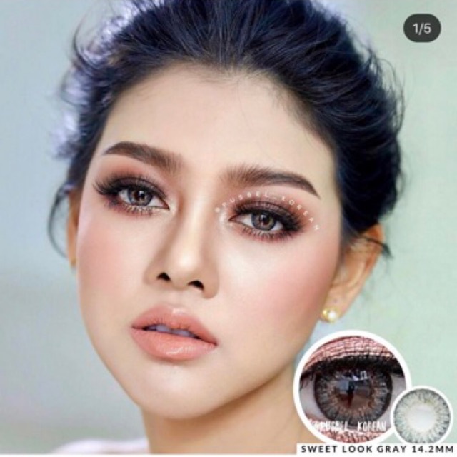 Sweet look brown &amp; gray softlens original fresh look korea