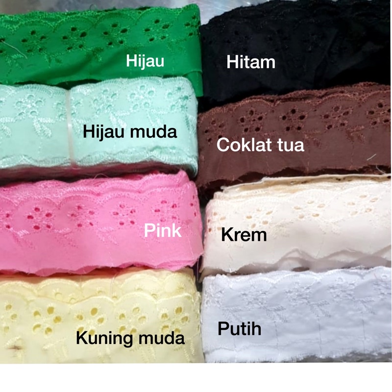 Renda Katun Lubang 5 Besar per rol