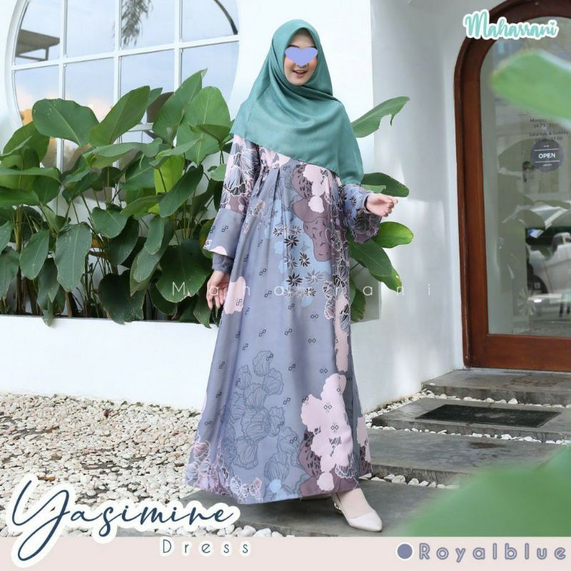Open Pree order Gamis Yasmine || By Maharani ORI || gamis syar'i motif printing busui friendly