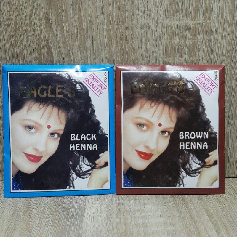 SEMIR RAMBUT EAGLES BLACK HENNA / PEWARNA CAT RAMBUT HITAM COKLAT
