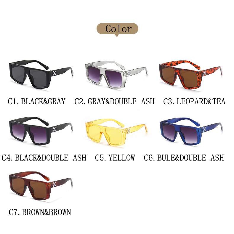 Kacamata Hitam Model frame Kotak oversized Gaya Korea Untuk Wanita