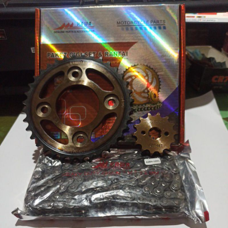 GEAR SET GIR PAKET BAJA KAWA SUPRA FIT NEW SUPRA X 125 PGM FI REVO KARISMA