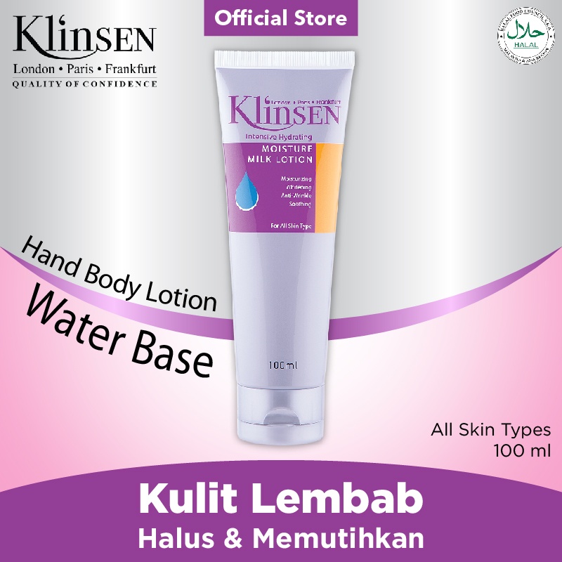 Klinsen Hand & Body Lotion Intensive Hydrating Moisture Milk 100 mL