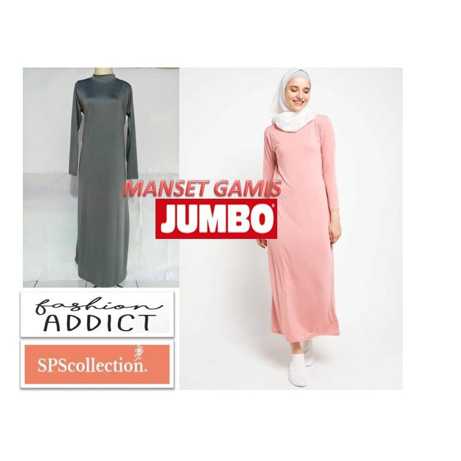 Produk.. Manset Gamis Spandek Jumbo 60 - 90 Kg | Gamis Jumbo LD120 | Gamis Jumbo LD 130 BZJ