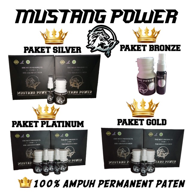 Mustang Power (Bisa COD) Paket Pria Seketika Besar !