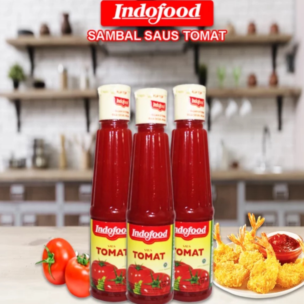 

Indofood Saus Pedas Saus Tomat Botol