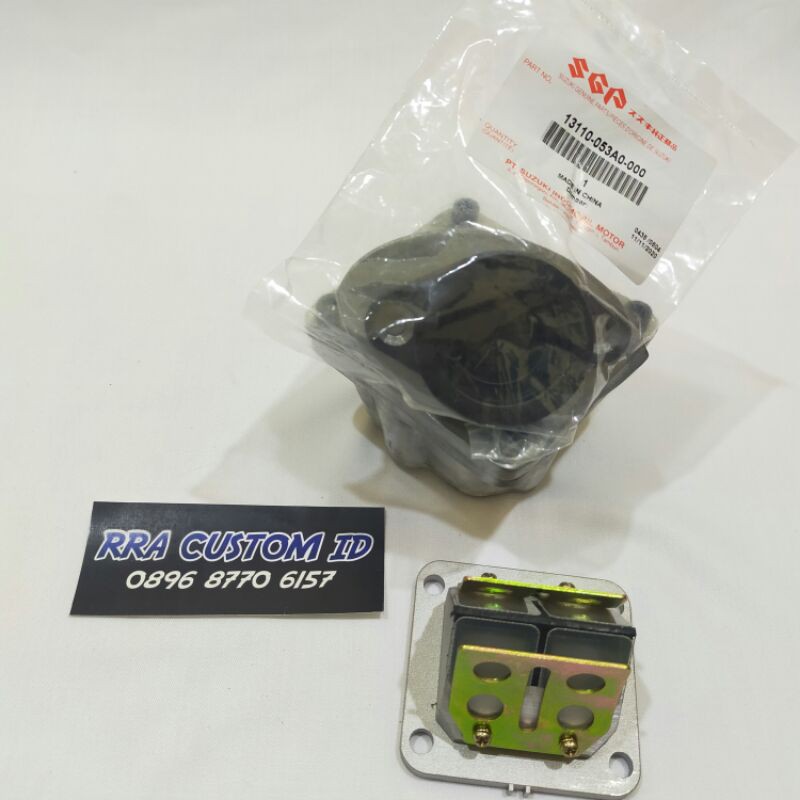 intek intake manipol manifold kodok FIZ R pendek plus membran RXZ plus karet manipol thunder ori