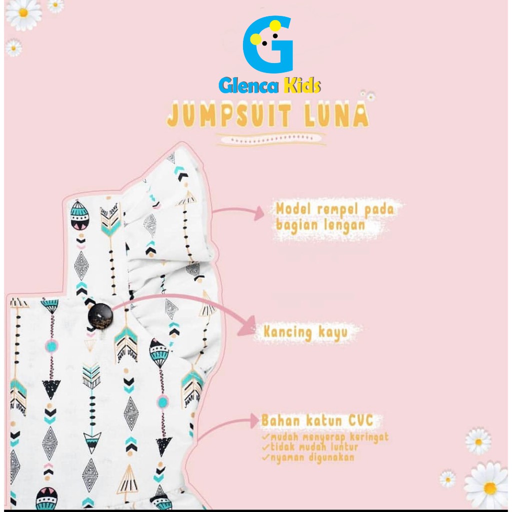 BAJU PAKAIAN DRESS DRES KODOK JUMPSUIT JAMSUIT JUMSUIT ANAK BAYI CEWE CEWEK PEREMPUAN HARIAN USIA UMUR 1 2 3 4 5 TH THN TAHUN KATUN TERBARU 2021 COD SURABAYA GRESIK SIDOARJO MOJOKERTO MALANG MADIUN JAKARTA DEPOK BEKASI TANGERANG GLENCA KIDS GLENCAKIDS-7