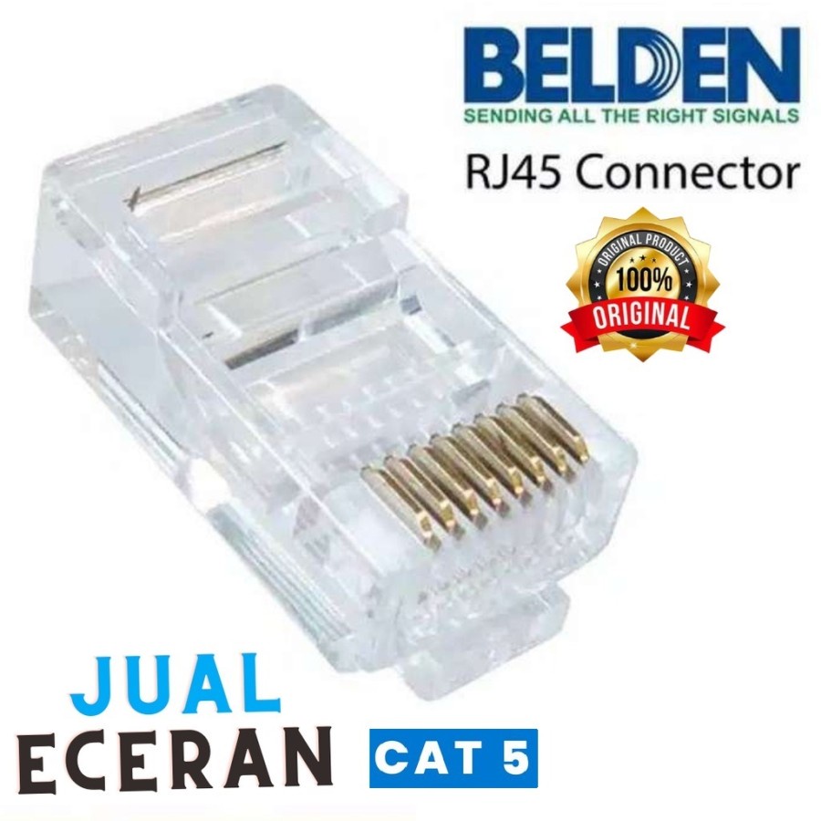 Konekor RJ45 Belden Cat 5e (Eceran)  Connector RJ45 Belden Cat5