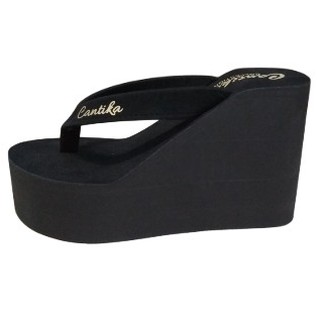 Image of SH_New Sandal CANTIKA Sendal spon jepit tinggi 11cm/sandal wanita