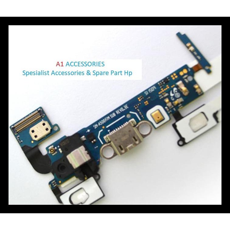 TERMURAH FLEXIBLE CAS CHARGER MIC SAMSUNG A5 2015 A500F KONEKTOR CONECTOR 