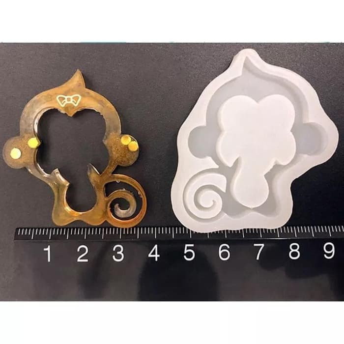 Mold resin cetakan resin shaker mold chinese zodiac mold shio monyet