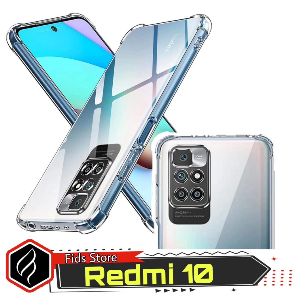 Promo Soft Case XIAOMI Redmi 10 / Redmi 10 Prime Casing Transparans / Case Airbag / softcase Anti Crack Proteck Camera