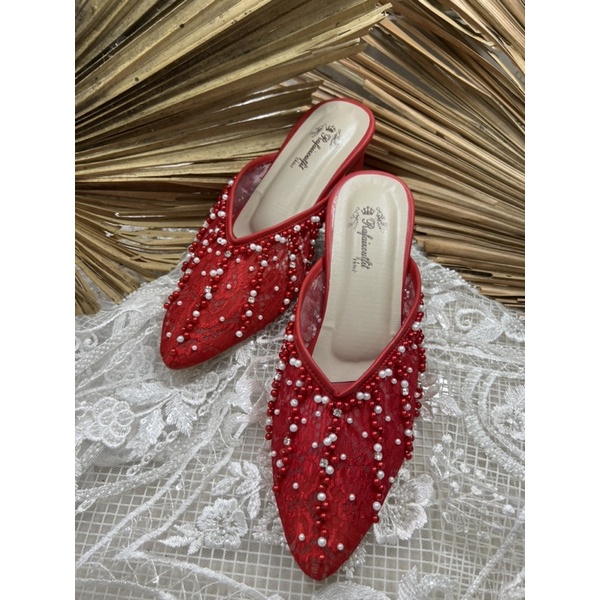 sepatu Rafaizoutfit sepatu wedding sepatu wanita pesta sepatu Yesika merah cabe 5cm tahu