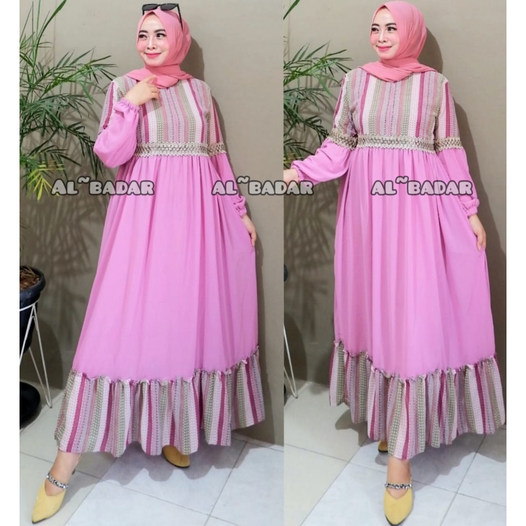 [ BISA COD ]GAMIS CERUTY BABYDOLL MOTIF MIX RENDA DANIK, DRESS CERUTY BABYDOLL MOTIF MI9X RENDA DANIK TERBARU BY AL BADDAR