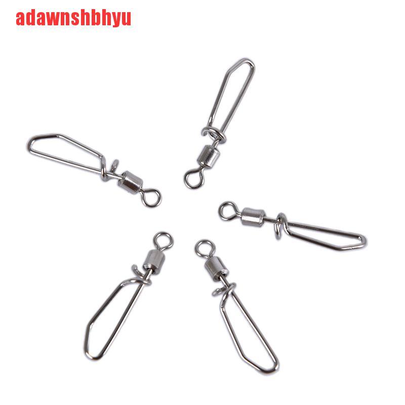 (adawnshbhyu) 50 Pcs Kili-Kili Swivel Konektor Umpan Pancing