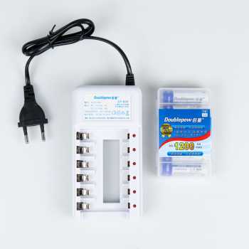 Charger Baterai 6 slot AA/AAA with 6PCS AA 1200mAh / Baterai dan Charger 6 slot AA/AAA dengan 6PCS Batu Baterai AA 1200mAh / Batu Baterai Charger AA Baterai AA Rechargeable Original / Cas cas an Batrai Ukuran Sedang Tanggung Batrei Batre Jam Dinding Remot