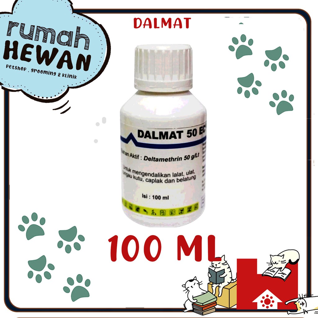 Dalmat 50ec Obat Kutu Anjing &amp; Kucing Mandi 100ml