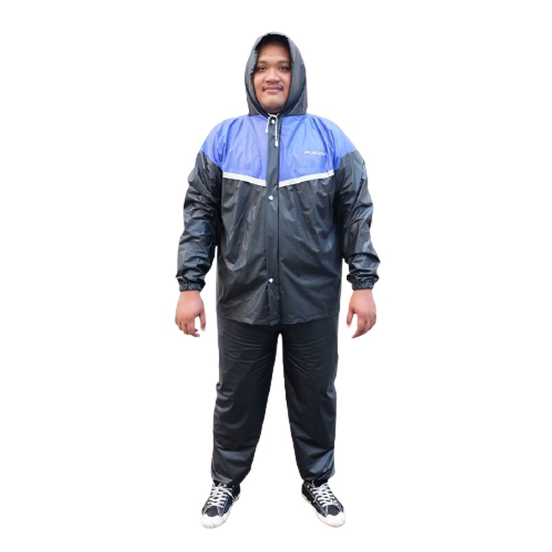 BARU! Jas Hujan Setelan Jaket Celana JUMBO Big Size XXXL Setelan Baju Celana Jas Hujan Over Size Jas Hujan Anti Rembes Mantel Hujan Raincoat Jas Hujan Besar Jas Hujan Tebal