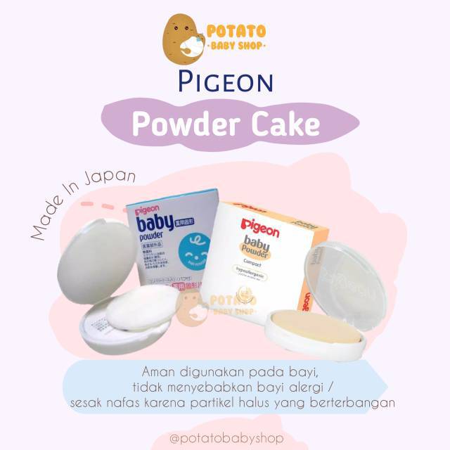 PIGEON Medicated Baby Compact Powder Cake / bedak padat bayi