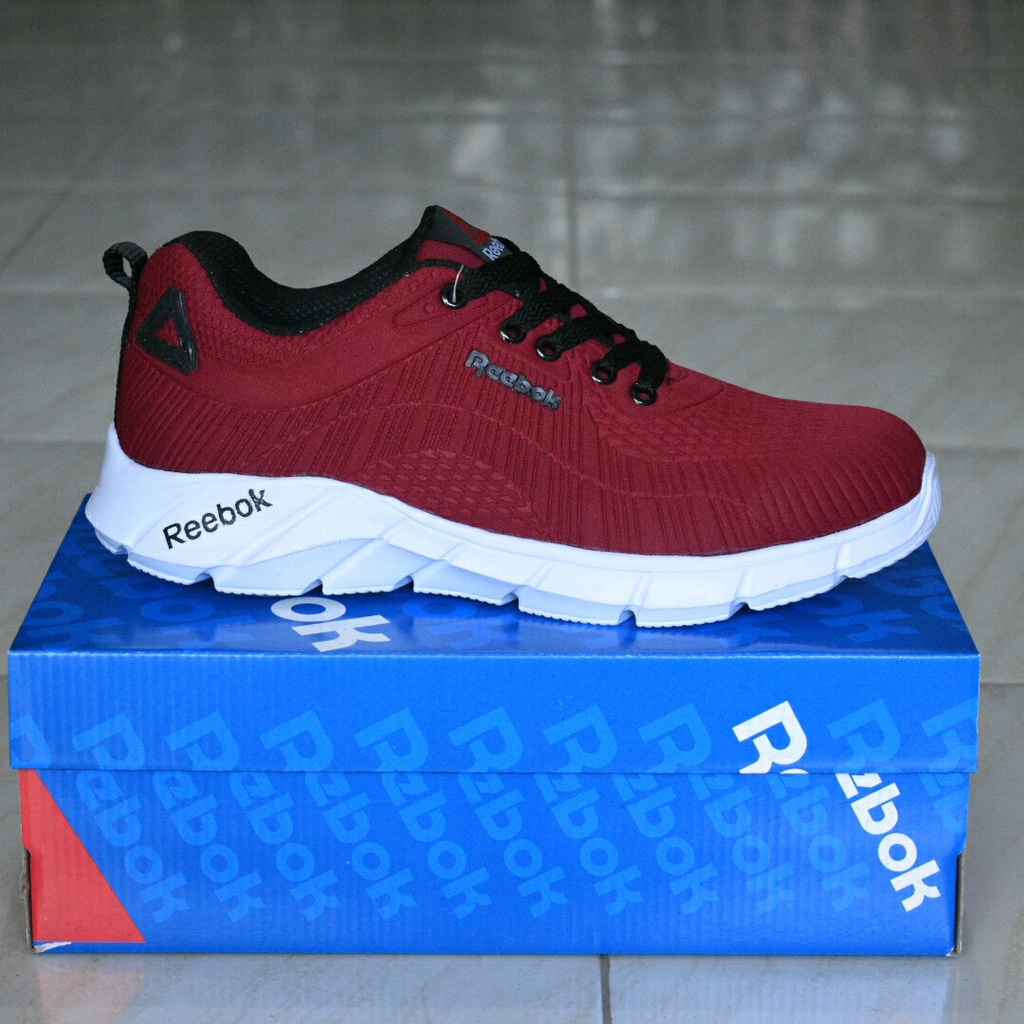 Sepatu sneaker Rbk_turbo pria/wanita merah sport running high quality original import