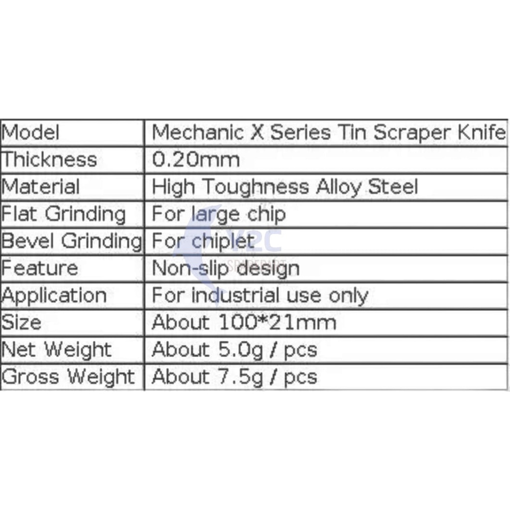 OPENING TOOLS MECHANIC X20 METAL TIPIS / ALAT BUKA LCD TOUCHSCREEN TASKRIN LAYAR SENTUH TC / ALAT SERVIS SERVICE HP