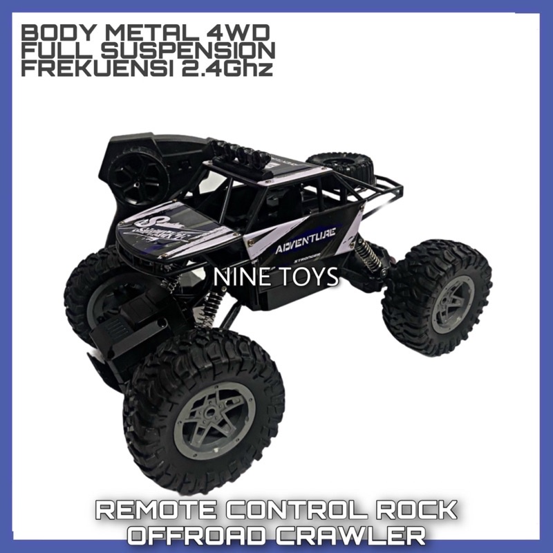 RC OFFROAD ADVENTURE REMOTE CONTROL JEEP CRAWLER CLIMBING 4WD BAN BESAR BODY METAL