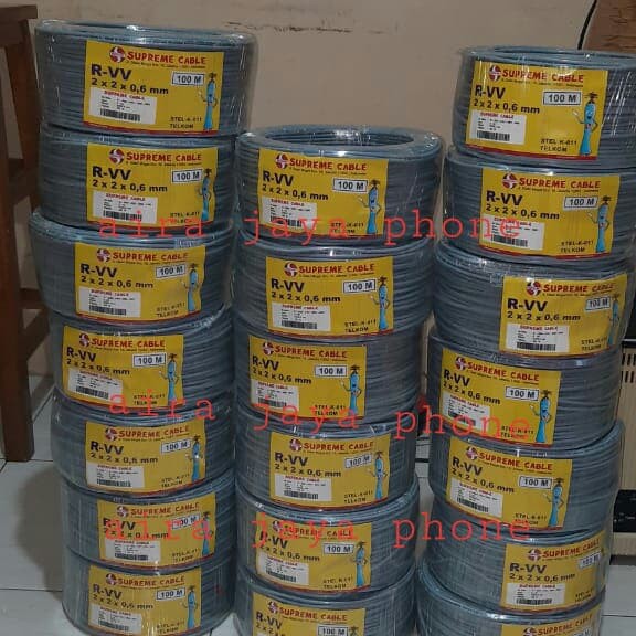 Kabel Telepon supreme 2x2x06 Permeter  Kabel telepon isi 4 supreme