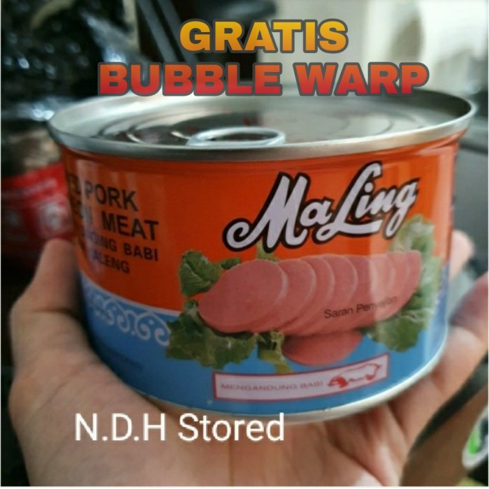 

Eksklusif MaLing Kaleng TTS 397 gram / Canned Pork Luncheon Meat Ham 397gr Terlaris