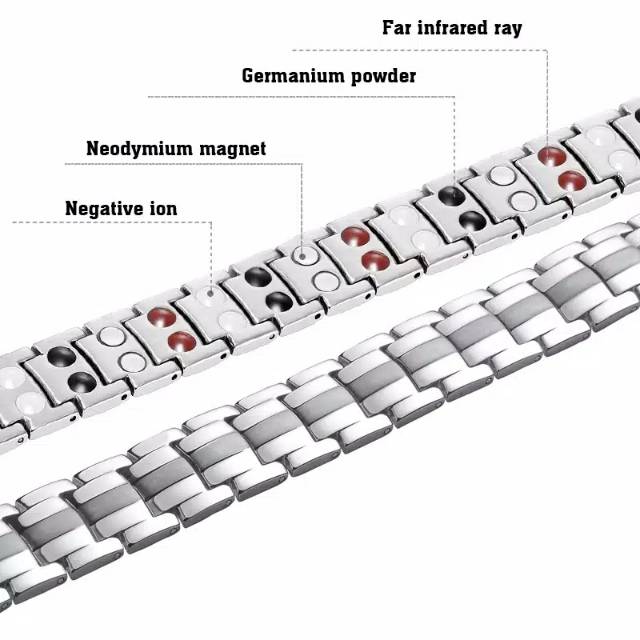 GELANG MAGNET KESEHATAN PREMIUM GERMANIUM INFRARED ION NEGATIF IMPORT