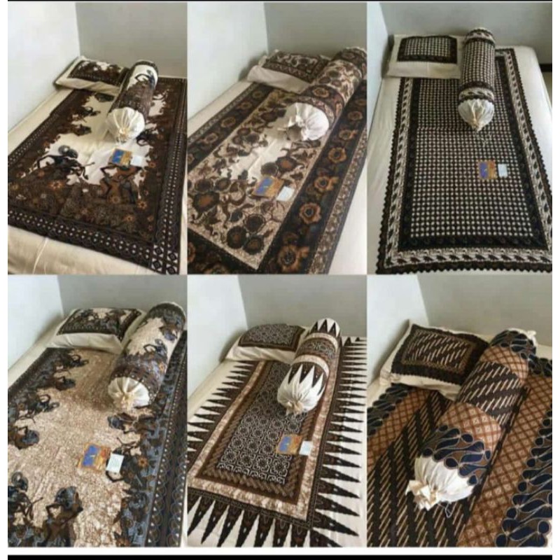 Sprei Batik Soga Kayu Single (DIPAN ) ukuran 90x200
