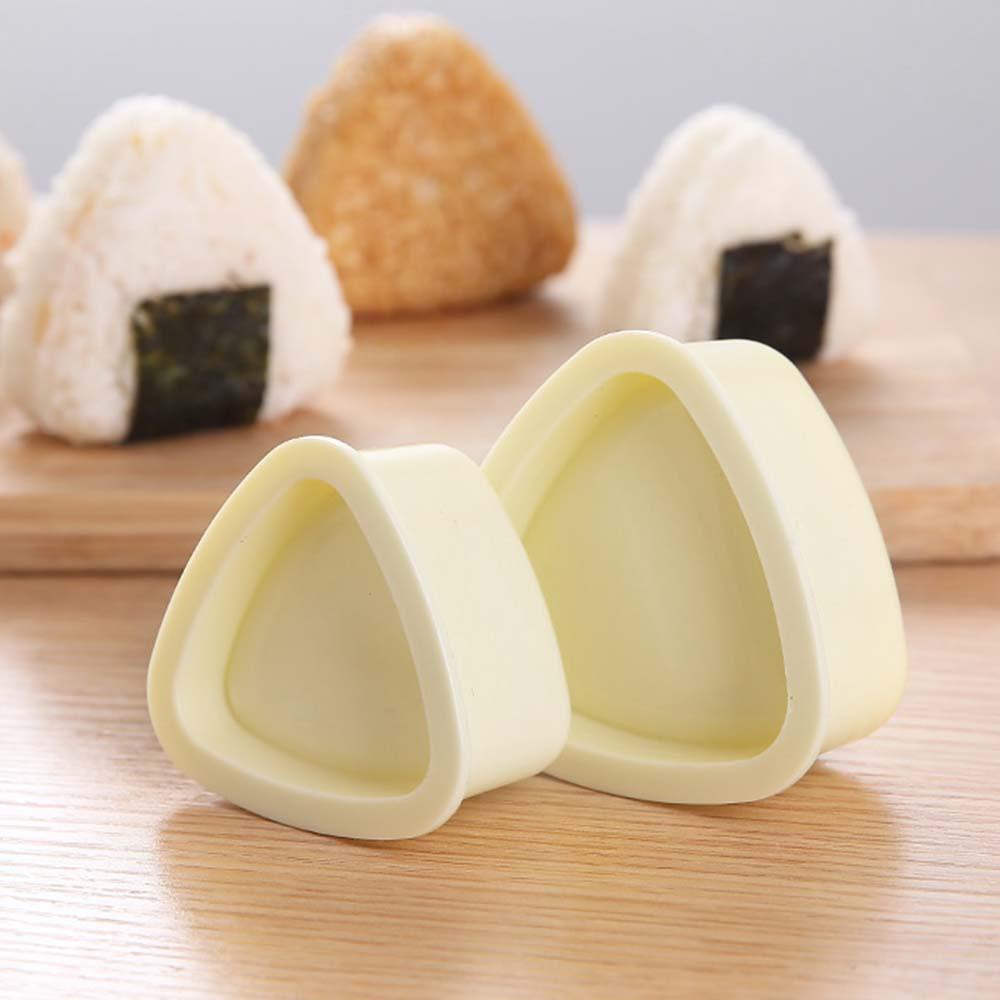 [Elegan] Cetakan Sushi Maker 3PCS/Set Home Seaweed Rice Cooking DIY Cetakan Nasi Makanan Bayi Segitiga