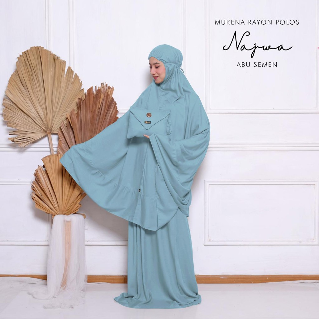 MUKENA BALI TASIK - MUKENA RAYON POLOS DEWASA NAJWA