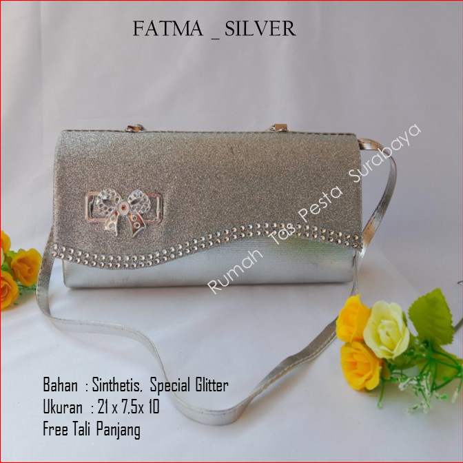 Tas Cantik,Tas Elegant,Tas Lucu,FATMA _ SILVER